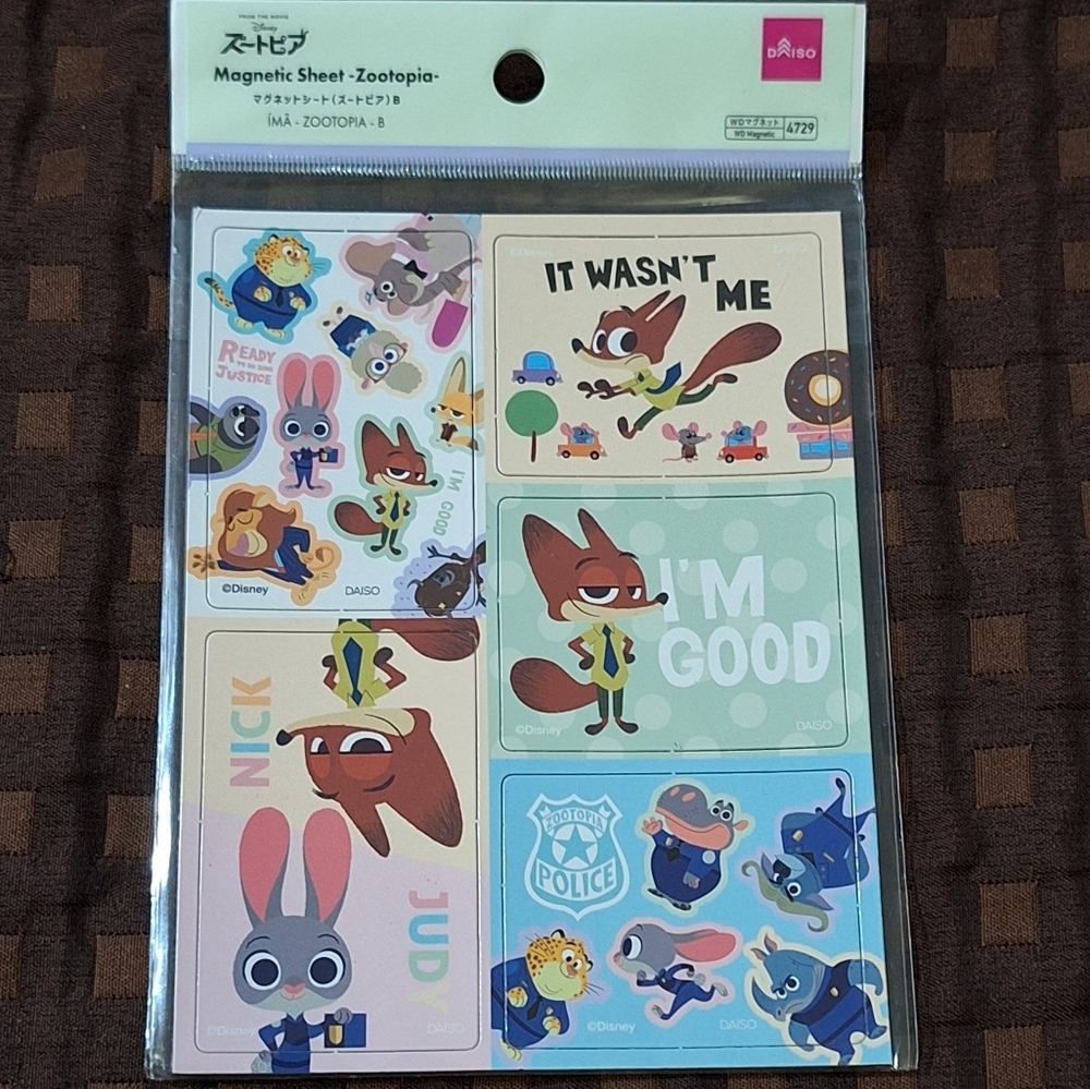 Disney's Zootopia Magnet Sheet